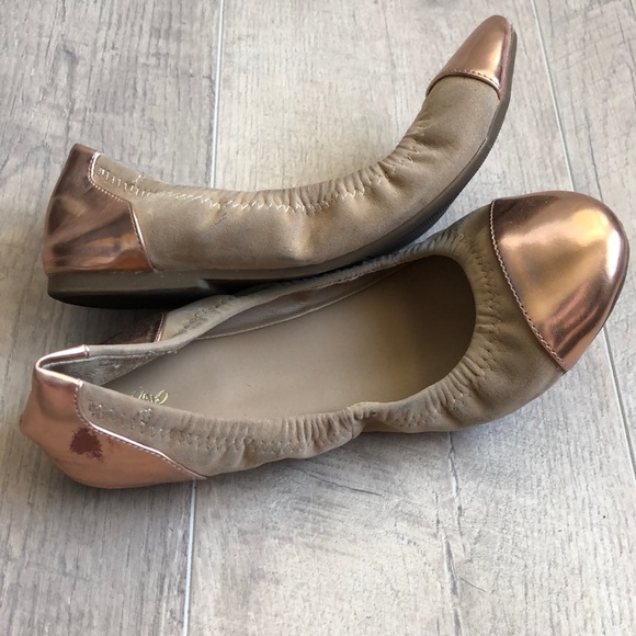 Mossimo ballet flats size 5.5 rose gold - Picture 2 of 6